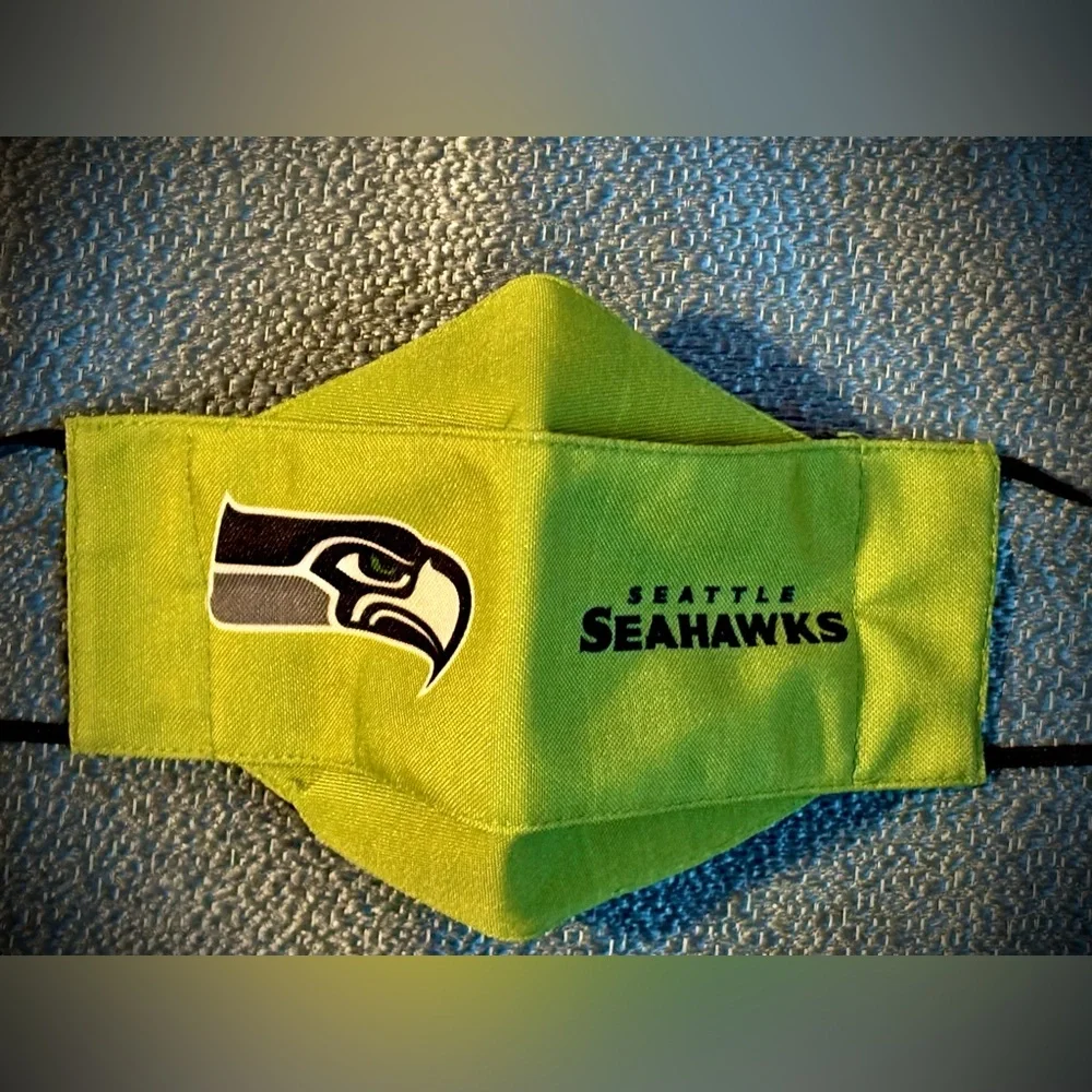 Seattle Seahawks Reusable Face Covering Mask. Youth.